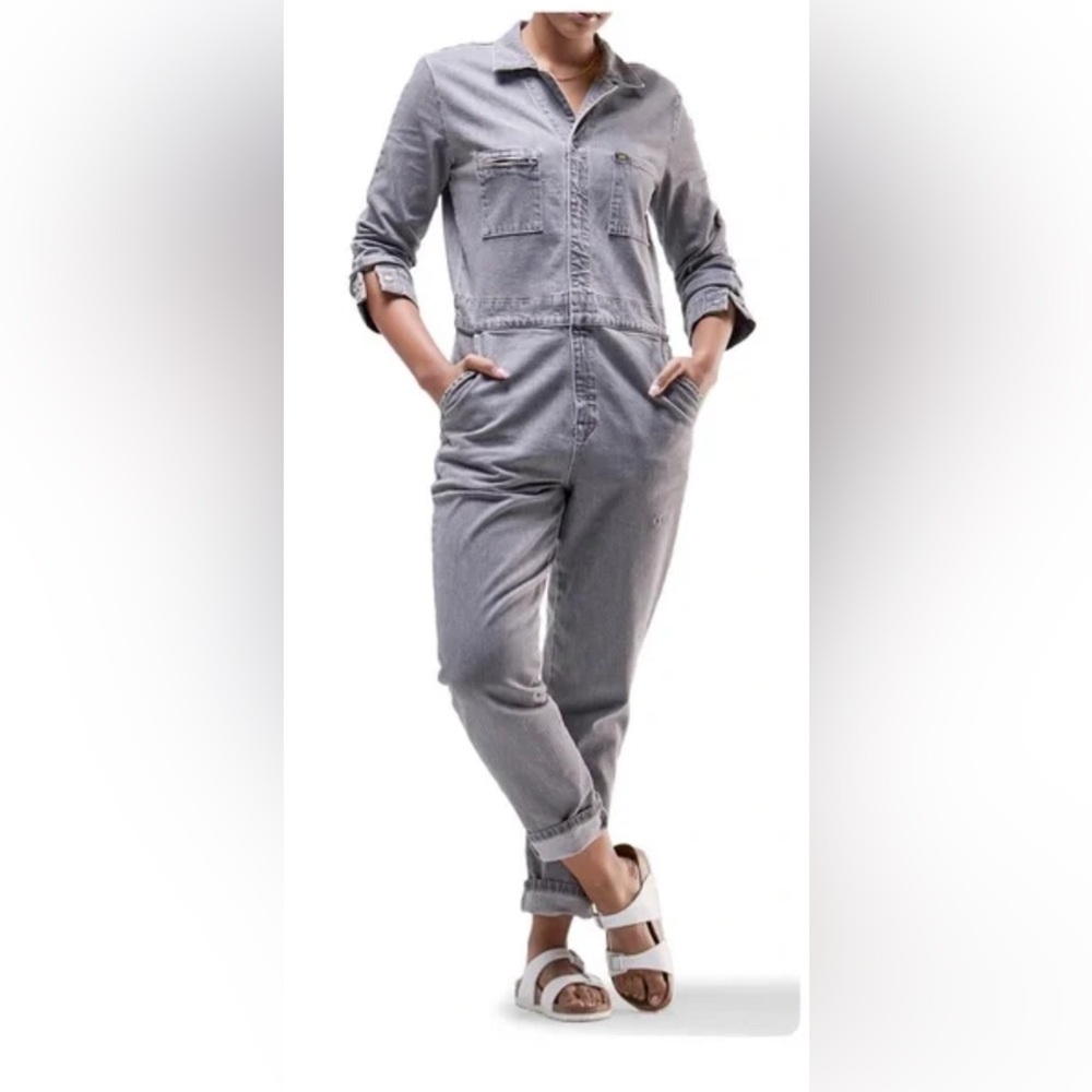 NWT Lee Union-Alls Vintage Modern Denim Coveralls Jumpsuit Mechanic Deep Fog S